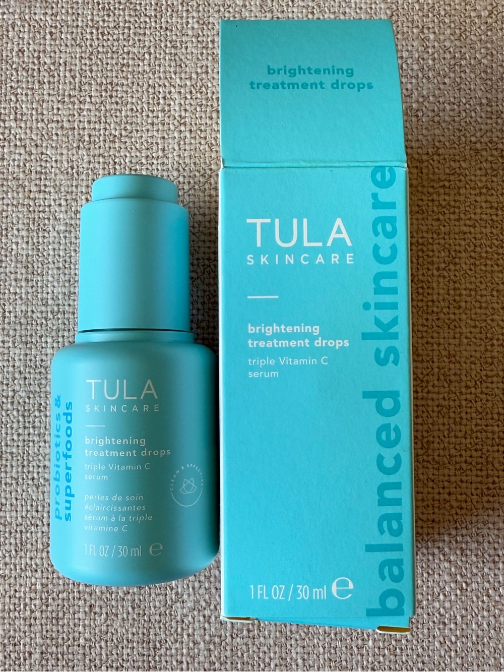 NEW Tula Brightening Treatment Drops - Triple Vitamin C Serum